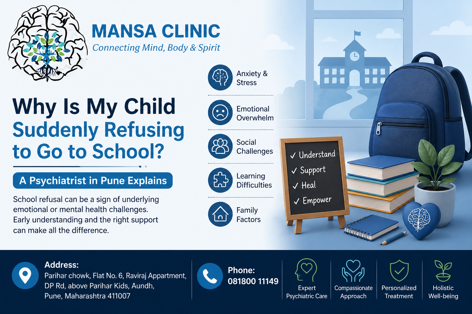 Why Is My Child Suddenly Refusing to Go to School? A Psychiatrist in Pune Explains